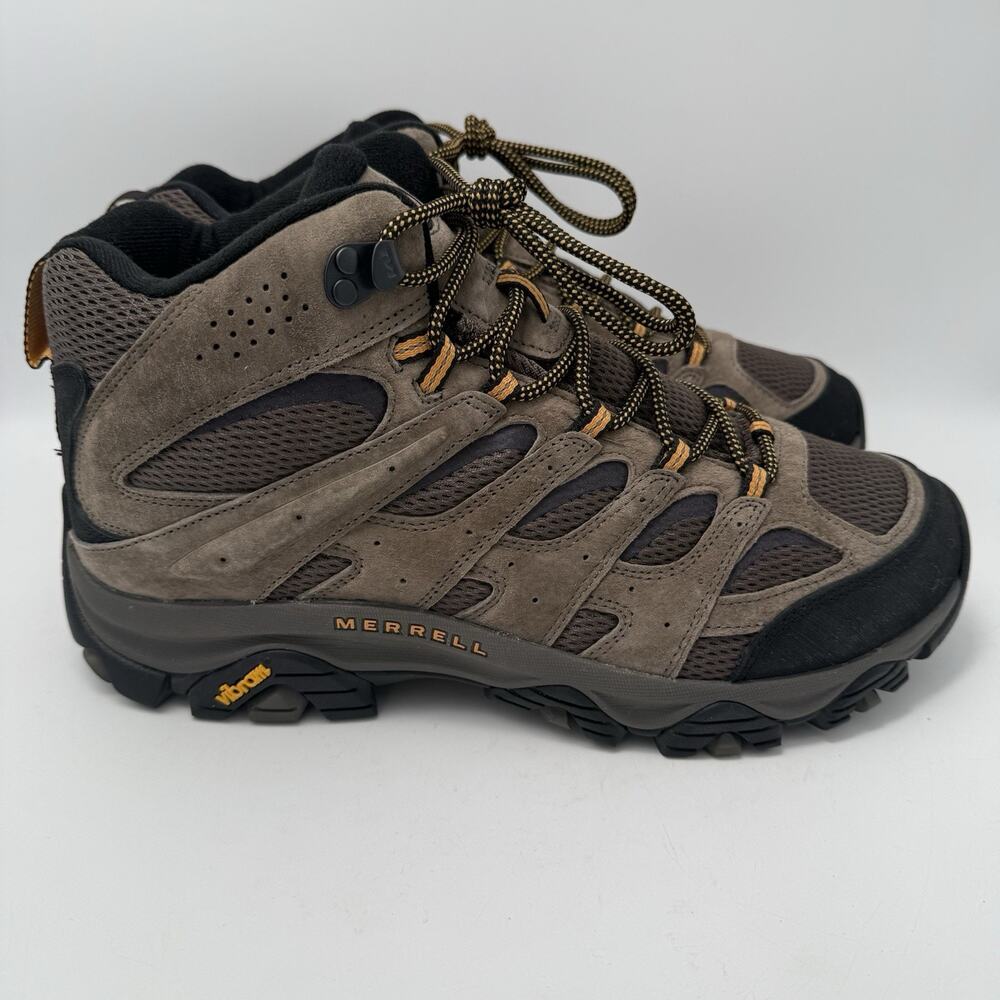 Merrell Moab 3 Mid Mens Rugged Hiking Boots Walnut Sz 11 Wide J035869 $150 MSRP - Picture 2 of 9